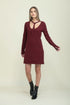 Katie-Reversible Tie Neck Dress